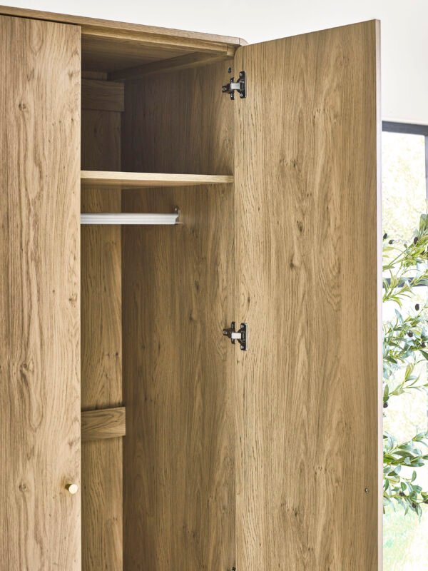 Ingrid 2 Door Wardrobe Oak - Image 12