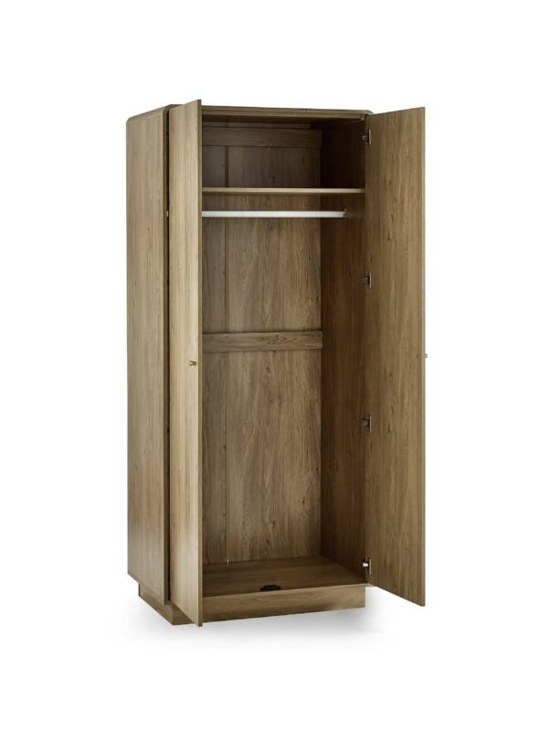 Ingrid 2 Door Wardrobe Oak - Image 3