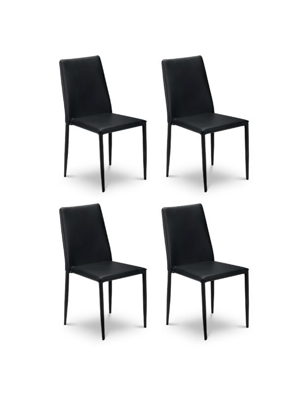 Jazz Fully Upholstered Stacking Dining Chair (Set of 4) - Image 2