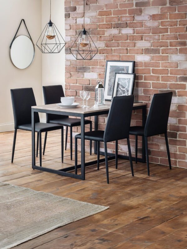Jazz Fully Upholstered Stacking Dining Chair (Set of 4) - Image 4