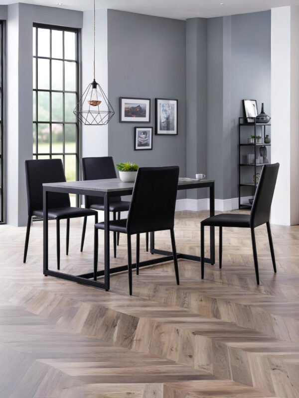 Jazz Fully Upholstered Stacking Dining Chair (Set of 4) - Image 5