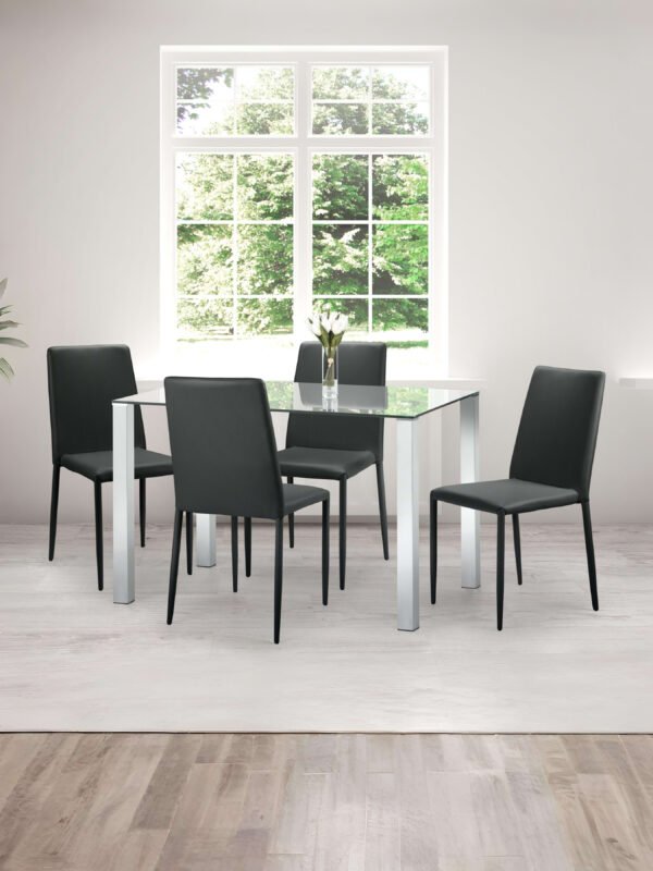 Jazz Fully Upholstered Stacking Dining Chair (Set of 4) - Image 6