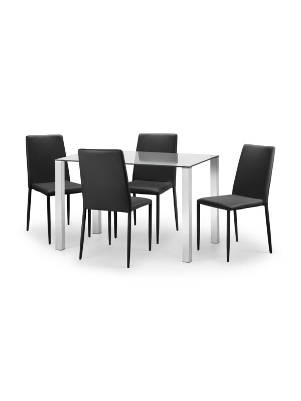 Jazz Fully Upholstered Stacking Dining Chair (Set of 4) - Image 8