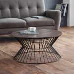 Jersey Round Coffee Table with Wire Base
