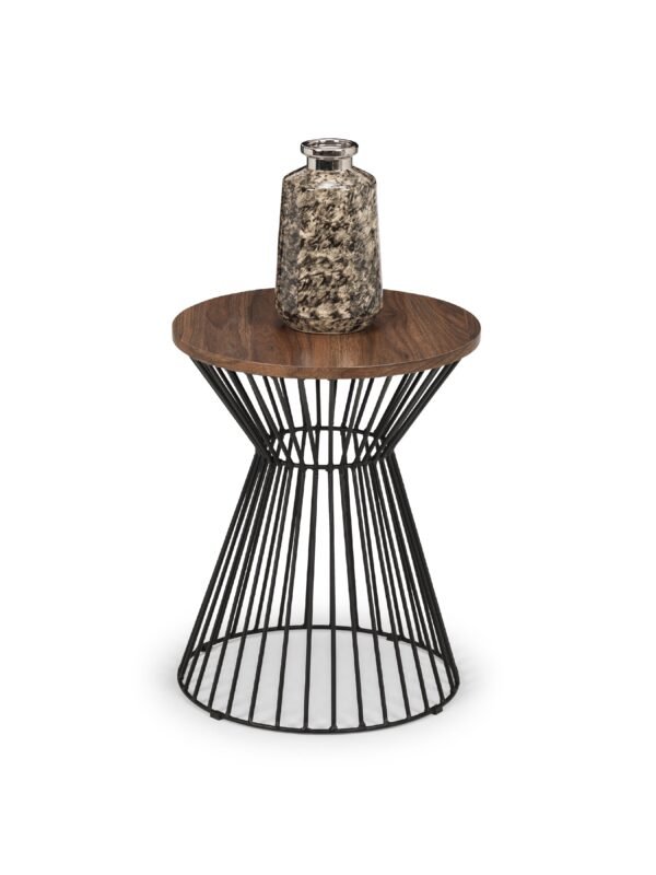 Jersey Round Side Table with Wire Base - Image 3