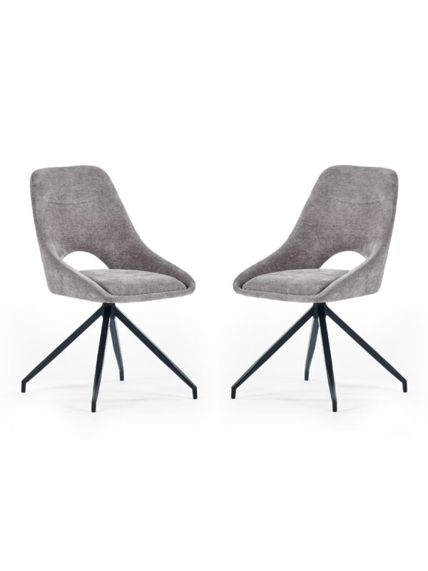 Jonah Upholstered Swivel Dining Chair with Return (Set of 2) - Image 2