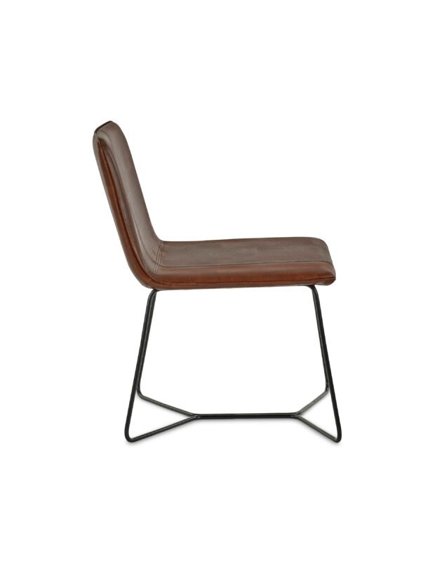 Joren Tan Brown PU Leather Lounge Chair - Image 9
