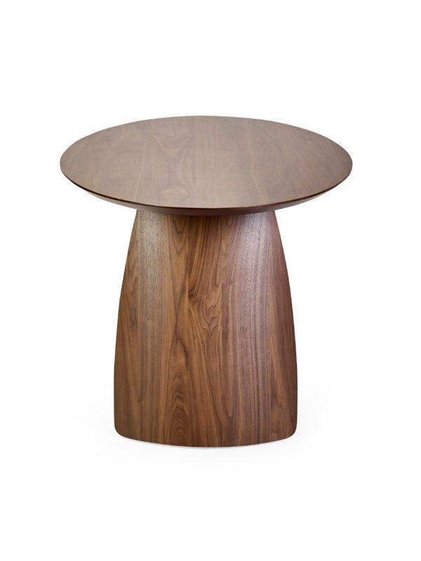 Julius Oval 4-6 Seater Dining Table - Walnut Effect - Image 8