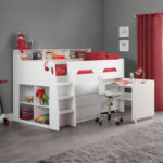 Jupiter Mid Sleeper with Pull-Out Desk and Storage