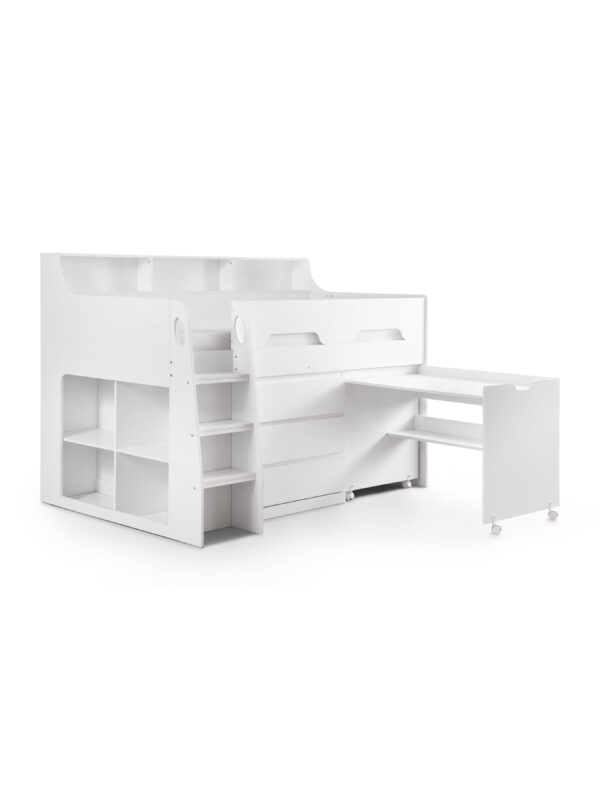 Jupiter Mid Sleeper with Pull-Out Desk and Storage - Image 3