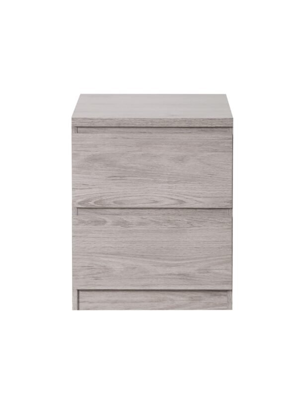 Jupiter 2 Drawer Bedside - Grey Oak - Image 4