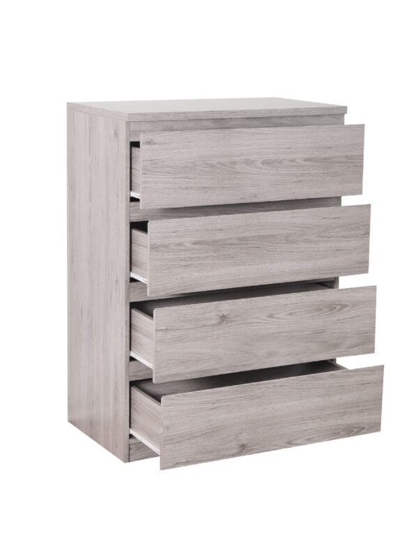 Jupiter 4 Drawer Chest- Grey Oak - Image 3