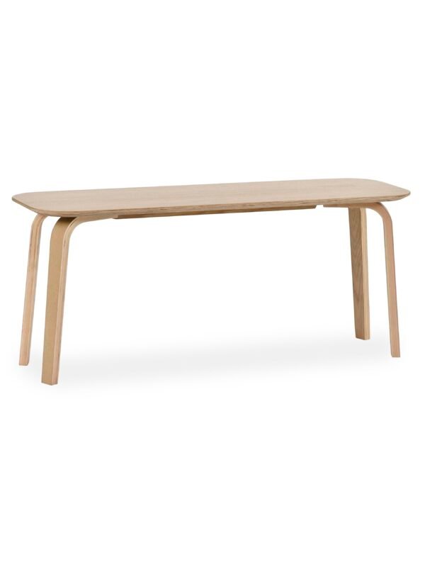 Kaito Oak Curved Leg Bench - Image 2