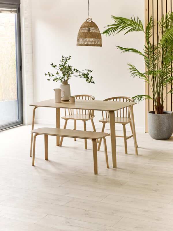 Set of 2 Kaito Oak Dining Chairs - Image 14