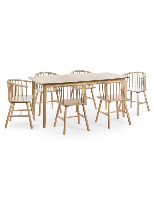 Set of 2 Kaito Oak Dining Chairs - Image 15