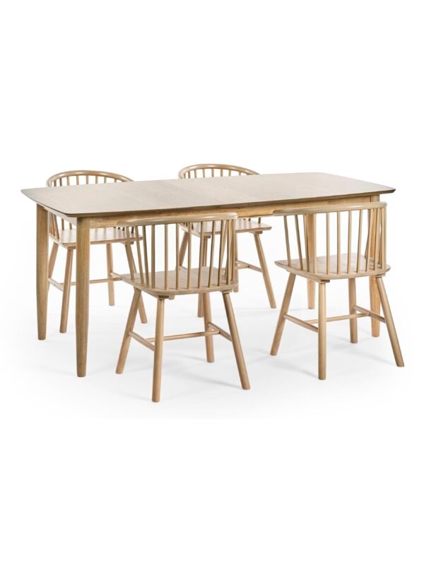 Set of 2 Kaito Oak Dining Chairs - Image 16