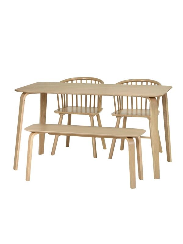 Set of 2 Kaito Oak Dining Chairs - Image 18
