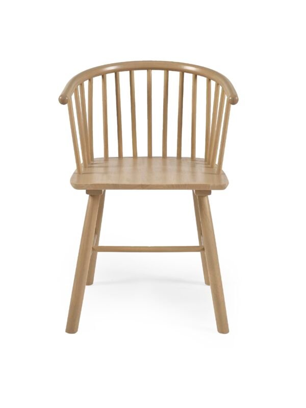 Set of 2 Kaito Oak Dining Chairs - Image 4