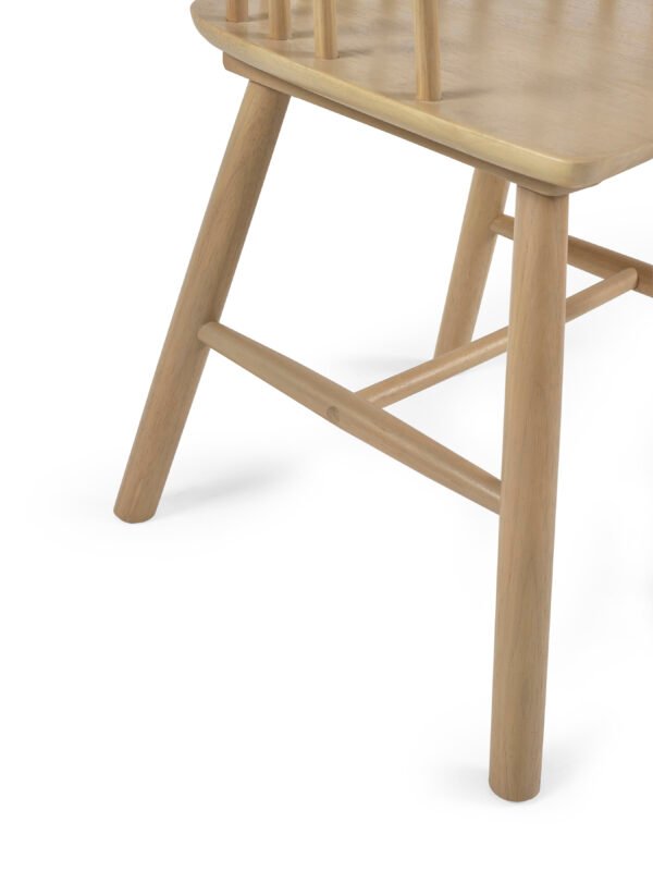 Set of 2 Kaito Oak Dining Chairs - Image 5