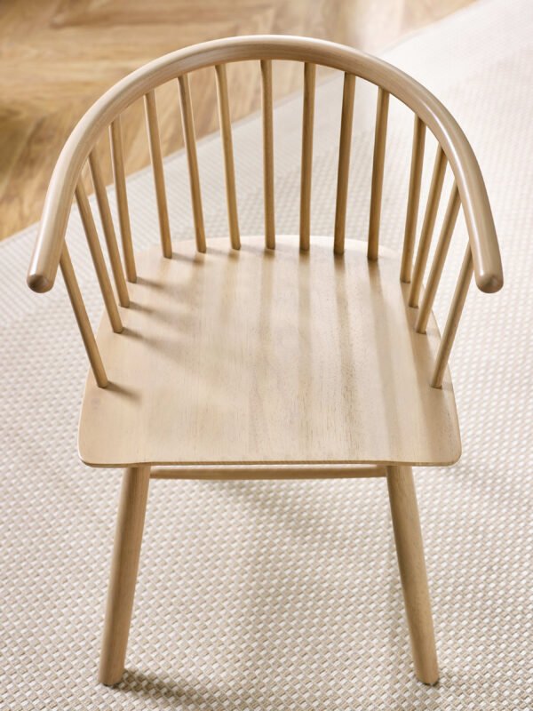 Set of 2 Kaito Oak Dining Chairs - Image 7
