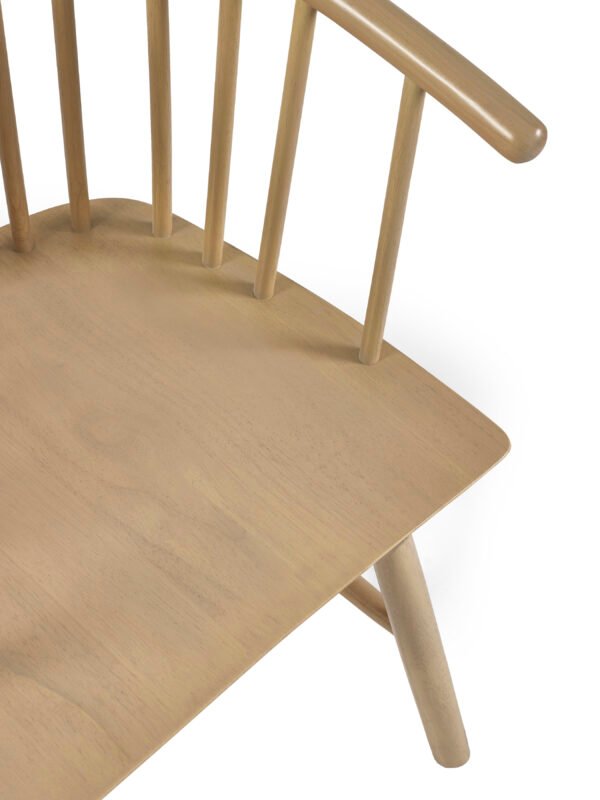 Set of 2 Kaito Oak Dining Chairs - Image 8