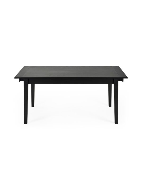 Knoxley Black Oak Rectangular 173-251cm Extending Dining Table - Image 4