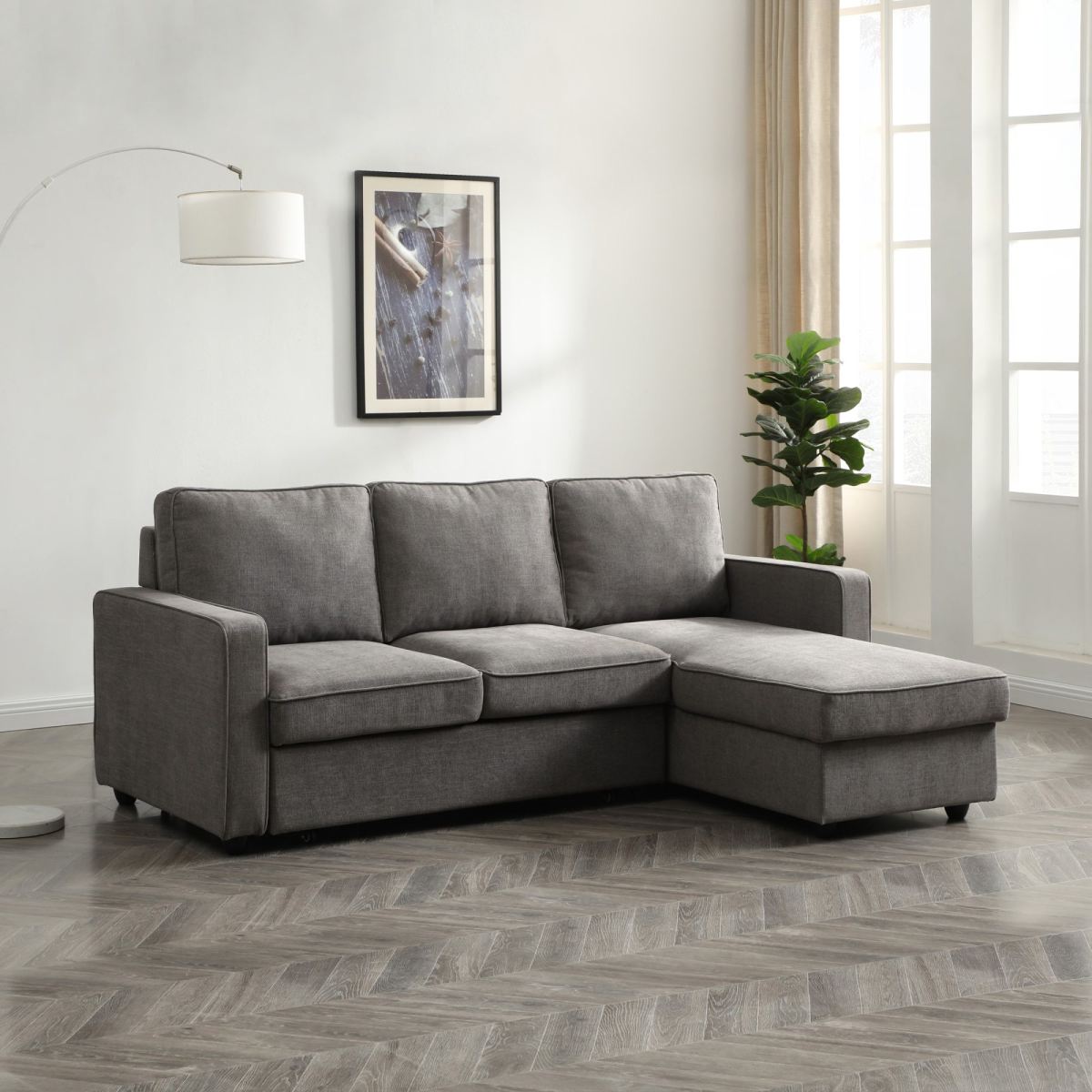 KY088-Myles-Sofabed-Lifestyle-Grey-1_webready.jpg Myles Corner Sofa Bed - Image 1