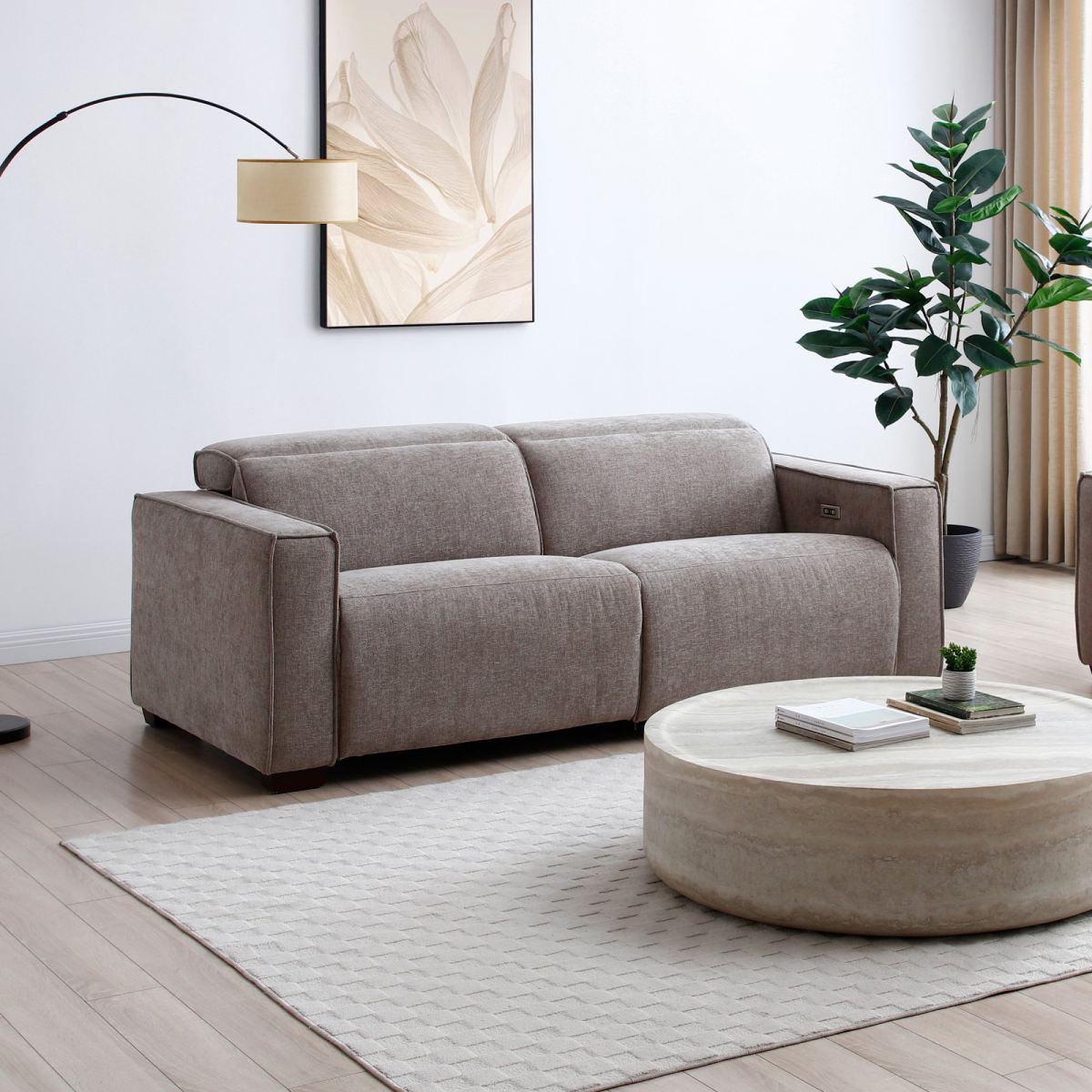 KY467-PRIMO-3-SEATER-RECLINER-SOFA-MOLE-CHENILLE-LIFESTYLE-3_webready.jpg Primo Electric 3 Seater Recliner - Image 1