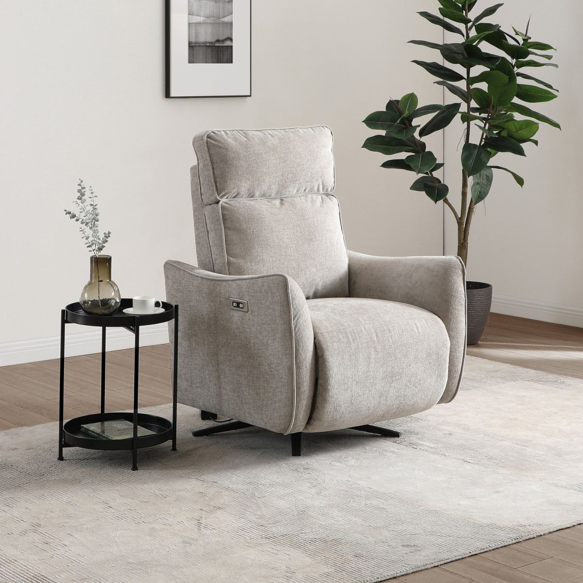 KY513-FINN-ELECTRIC-SWIVEL-RECLINER-NATURAL-LIFESTYLE-1_webready.jpg Finn Electric Recliner Swivel Chair - Image 1