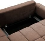 Morgan Quilted Corner Sofa Bed - Image 8