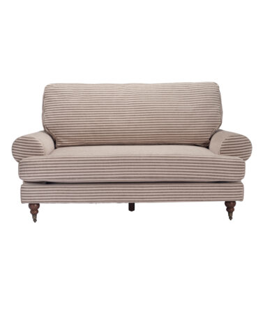 Kent Charcoal Stripe 2 Seater Sofa