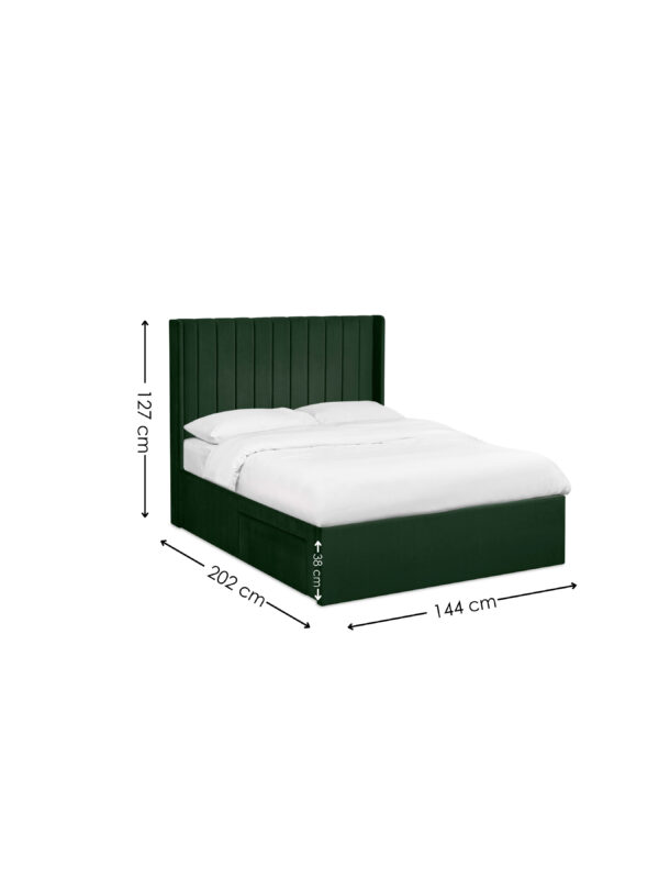 Leila Upholstered Bed with Side Access Storage - Image 9