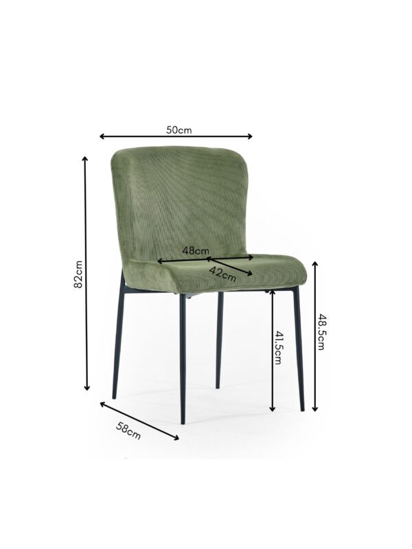 Leonie Upholstered Dining Chair (Set of 2) - Image 9