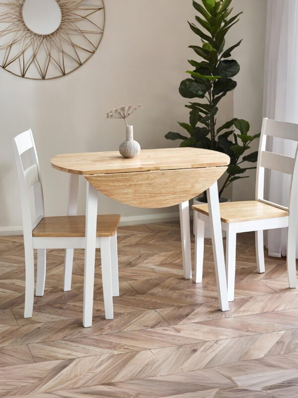 Linwood Round 2-4 Seater Drop Leaf Dining Table - Image 13