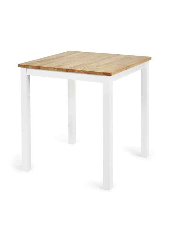 Linwood White and Oak 69cm Square Dining Table - Image 2