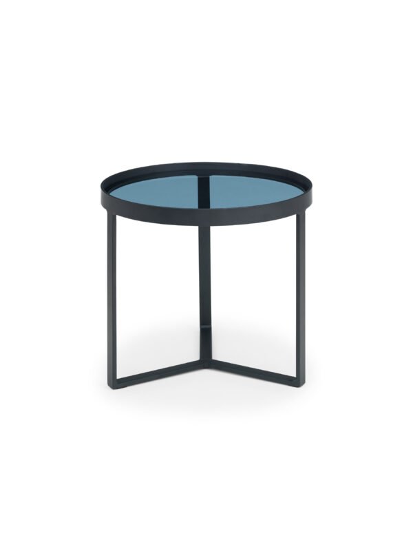 Loft Lamp Table - Smoked Glass - Image 4