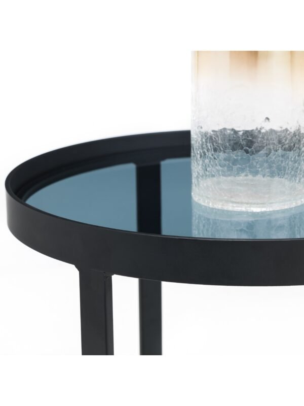 Loft Lamp Table - Smoked Glass - Image 6