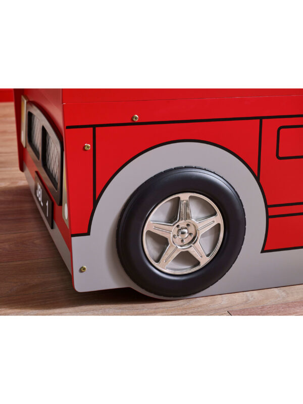 London Bus 90cm Single Red Bunk Bed - Image 7