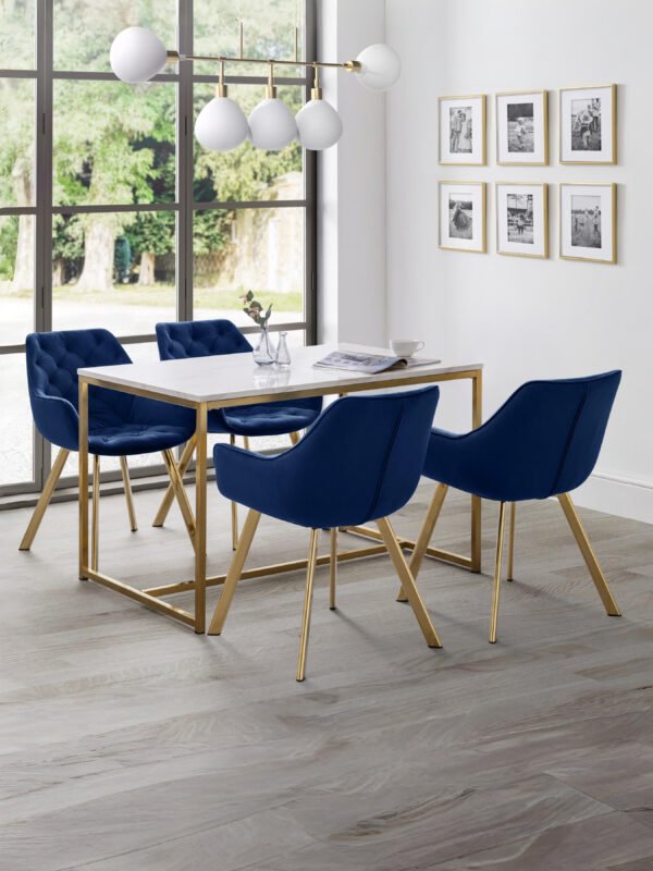 Set Of 2 Lorenzo Dining Chairs - Blue - Image 10