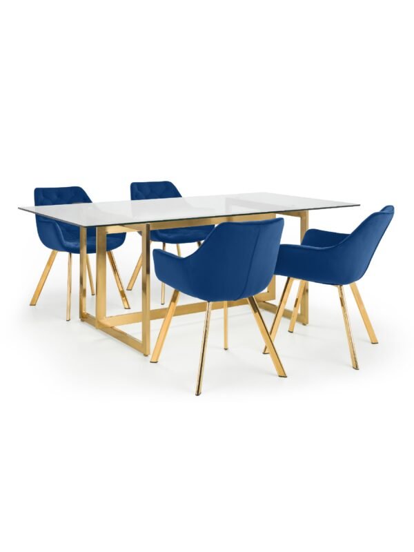 Set Of 2 Lorenzo Dining Chairs - Blue - Image 12