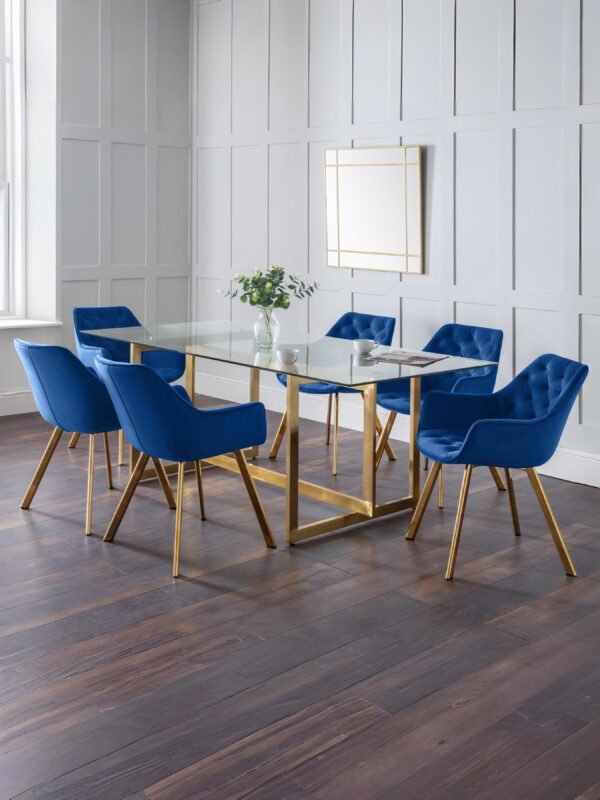 Set Of 2 Lorenzo Dining Chairs - Blue - Image 9