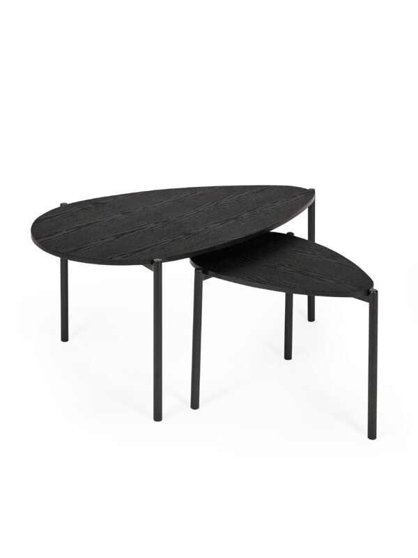 Lorette Teardrop Nest of 2 Coffee Tables - Image 3