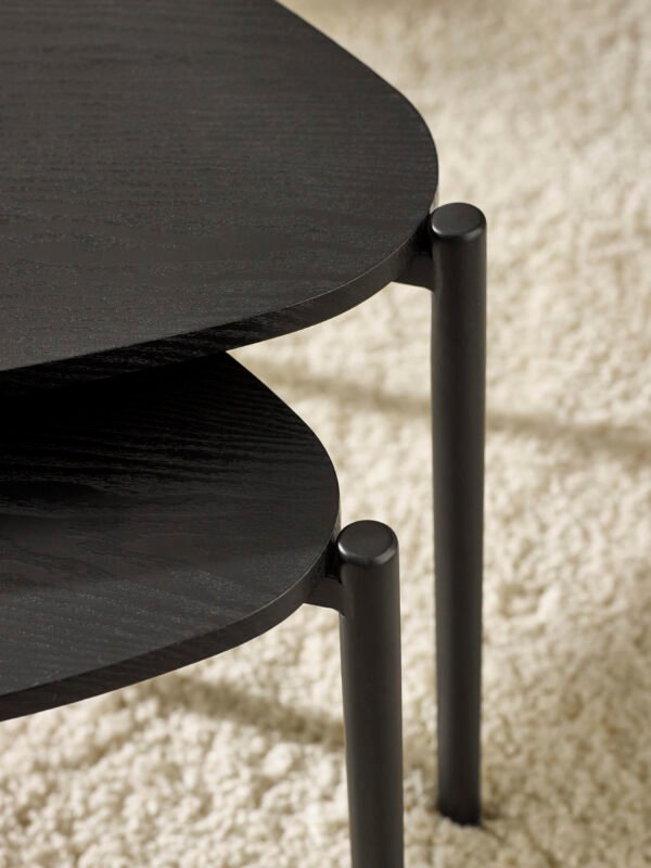 Lorette Teardrop Nest of 2 Coffee Tables - Image 6