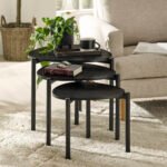 Lorette Teardrop Nest of 3 Side Tables