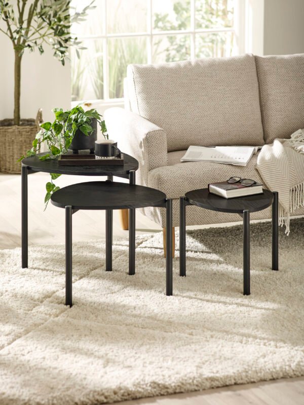 Lorette Teardrop Nest of 3 Side Tables - Image 2