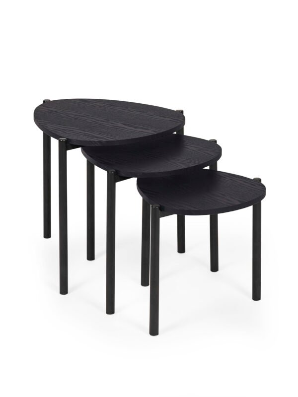 Lorette Teardrop Nest of 3 Side Tables - Image 3