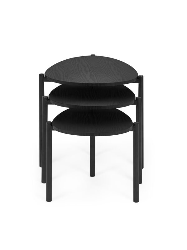Lorette Teardrop Nest of 3 Side Tables - Image 4