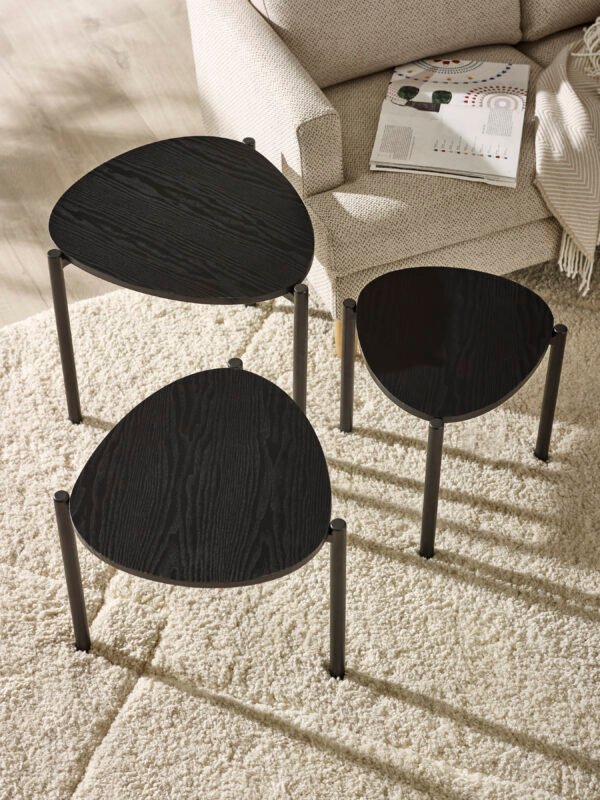 Lorette Teardrop Nest of 3 Side Tables - Image 7
