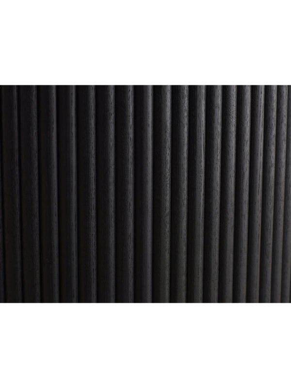 Louis Fluted Extending Dining Table - Black - Image 12