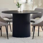 Louis Fluted Round 4 Seater Dining Table